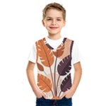 Leaves Boho Monster Nature Kids  Basketball Tank Top