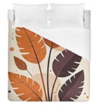 Leaves Boho Monster Nature Duvet Cover (Queen Size)