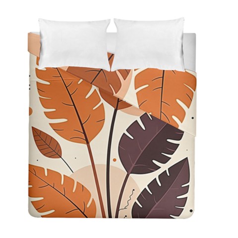 Leaves Boho Monster Nature Duvet Cover Double Side (Full/ Double Size) from ArtsNow.com