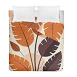 Leaves Boho Monster Nature Duvet Cover Double Side (Full/ Double Size)