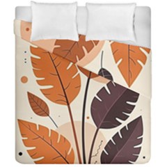 Leaves Boho Monster Nature Duvet Cover Double Side (California King Size) from ArtsNow.com