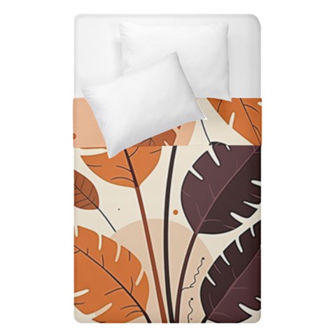 Leaves Boho Monster Nature Duvet Cover Double Side (Single Size) from ArtsNow.com