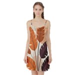 Leaves Boho Monster Nature Satin Night Slip