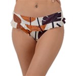 Leaves Boho Monster Nature Frill Bikini Bottoms