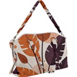 Leaves Boho Monster Nature Canvas Crossbody Bag