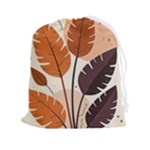 Leaves Boho Monster Nature Drawstring Pouch (2XL)