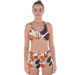 Leaves Boho Monster Nature Racerback Boyleg Bikini Set