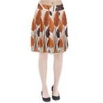 Leaves Boho Monster Nature Pleated Skirt