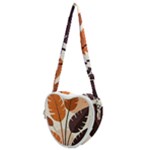 Leaves Boho Monster Nature Heart Shoulder Bag