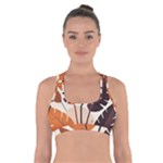 Leaves Boho Monster Nature Cross Back Sports Bra