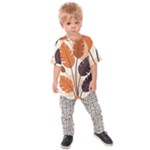 Leaves Boho Monster Nature Kids  Raglan T-Shirt