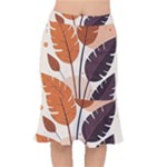 Leaves Boho Monster Nature Short Mermaid Skirt