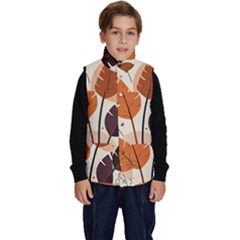 Leaves Boho Monster Nature Kid s Button Up Puffer Vest from ArtsNow.com