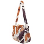 Leaves Boho Monster Nature Rope Handles Shoulder Strap Bag