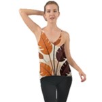 Leaves Boho Monster Nature Chiffon Cami