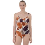 Leaves Boho Monster Nature Sweetheart Tankini Set