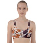 Leaves Boho Monster Nature Line Them Up Sports Bra