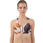 Leaves Boho Monster Nature Back Web Sports Bra