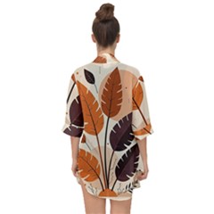 Open Front Chiffon Kimono 