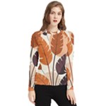 Leaves Boho Monster Nature Women s Long Sleeve Rash Guard