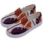 Leaves Boho Monster Nature Kids  Canvas Slip Ons