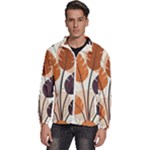 Leaves Boho Monster Nature Men s High Neck Windbreaker