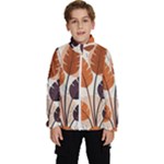 Leaves Boho Monster Nature Kids  High Neck Windbreaker