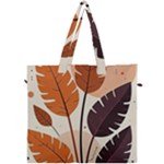 Leaves Boho Monster Nature Canvas Travel Bag