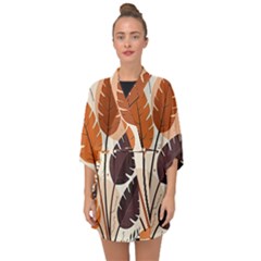 Half Sleeve Chiffon Kimono 