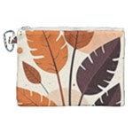 Leaves Boho Monster Nature Canvas Cosmetic Bag (XL)