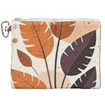 Leaves Boho Monster Nature Canvas Cosmetic Bag (XXL)