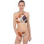 Leaves Boho Monster Nature Halter Bikini Set