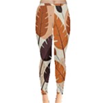 Leaves Boho Monster Nature Inside Out Leggings