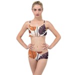 Leaves Boho Monster Nature Layered Top Bikini Set