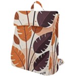 Leaves Boho Monster Nature Flap Top Backpack