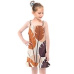 Leaves Boho Monster Nature Kids  Overall Dress