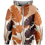 Leaves Boho Monster Nature Kids  Zipper Hoodie Without Drawstring