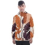 Leaves Boho Monster Nature Men s Front Pocket Pullover Windbreaker