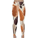 Leaves Boho Monster Nature Lightweight Velour Classic Yoga Leggings