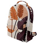 Leaves Boho Monster Nature Flap Pocket Backpack (Small)