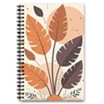 Leaves Boho Monster Nature 5.5  x 8.5  Notebook