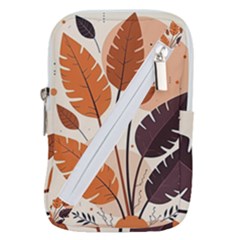 Leaves Boho Monster Nature Belt Pouch Bag (Small) from ArtsNow.com