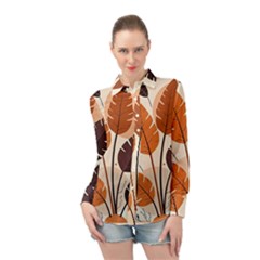 Long Sleeve Chiffon Shirt 