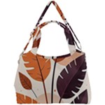 Leaves Boho Monster Nature Double Compartment Shoulder Bag