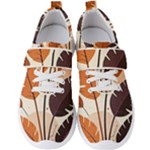 Leaves Boho Monster Nature Men s Velcro Strap Shoes