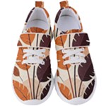 Leaves Boho Monster Nature Women s Velcro Strap Shoes