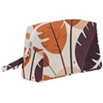 Leaves Boho Monster Nature Wristlet Pouch Bag (Large)