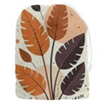 Leaves Boho Monster Nature Drawstring Pouch (3XL)