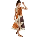 Leaves Boho Monster Nature Summer Maxi Dress