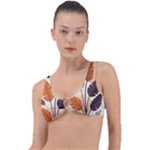 Leaves Boho Monster Nature Ring Detail Bikini Top